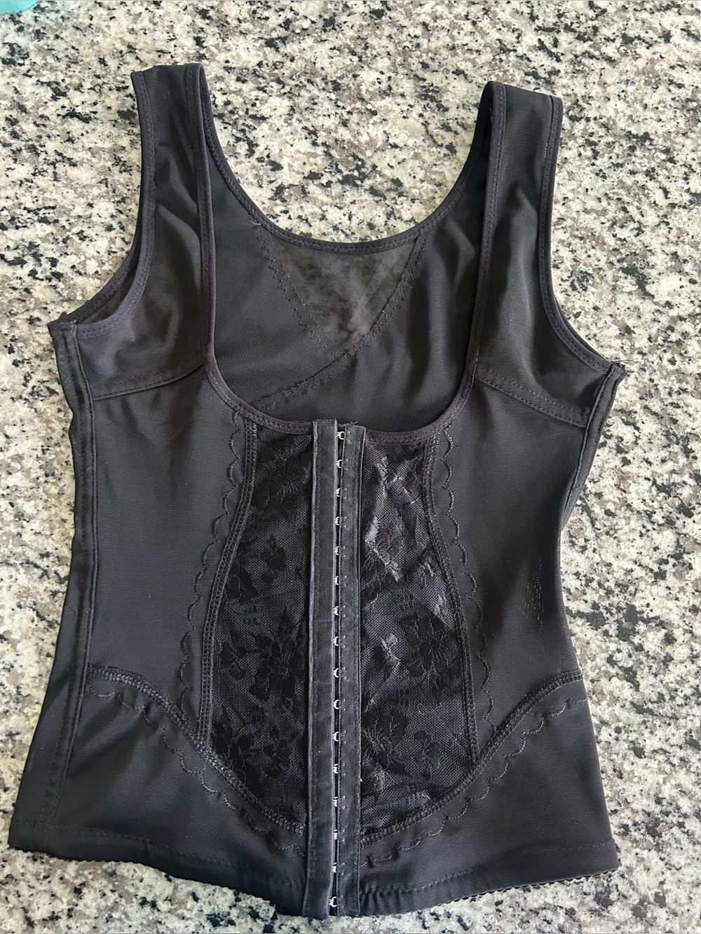 Valmont Black Sculpting Shapewear Vest. Size L